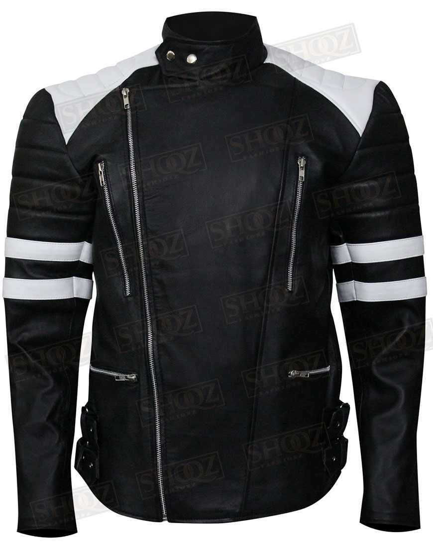 The Infiltrator Robert Mazur (Bryan Cranston) Stripes Biker Jacket The Infiltrator Robert Mazur (Bryan Cranston) Stripes Biker Jacket